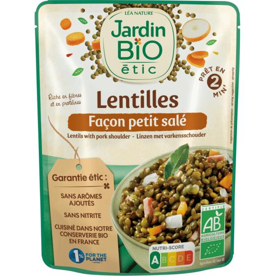 LENTILLES FACON PETIT SALE JARDIN BIO 250G