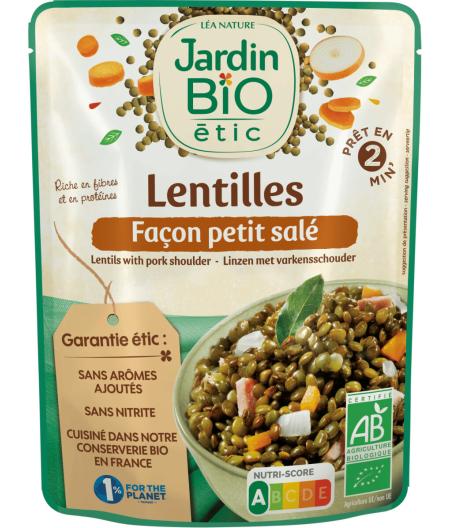 LENTILLES JARDIN BIO FACON PETIT SALE 250G