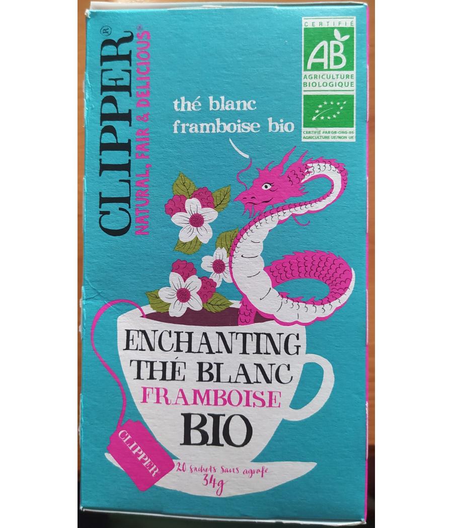 THE BLANC FRAMBOISE BIO X 20 SACHETS CLIPPER 34G