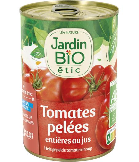 TOMATES PELEES ENTIERES AU JUS JARDIN BIO 240G