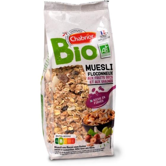 MUESLI FRUITS FLOCONNEUX CHABRIOR BIO 500G