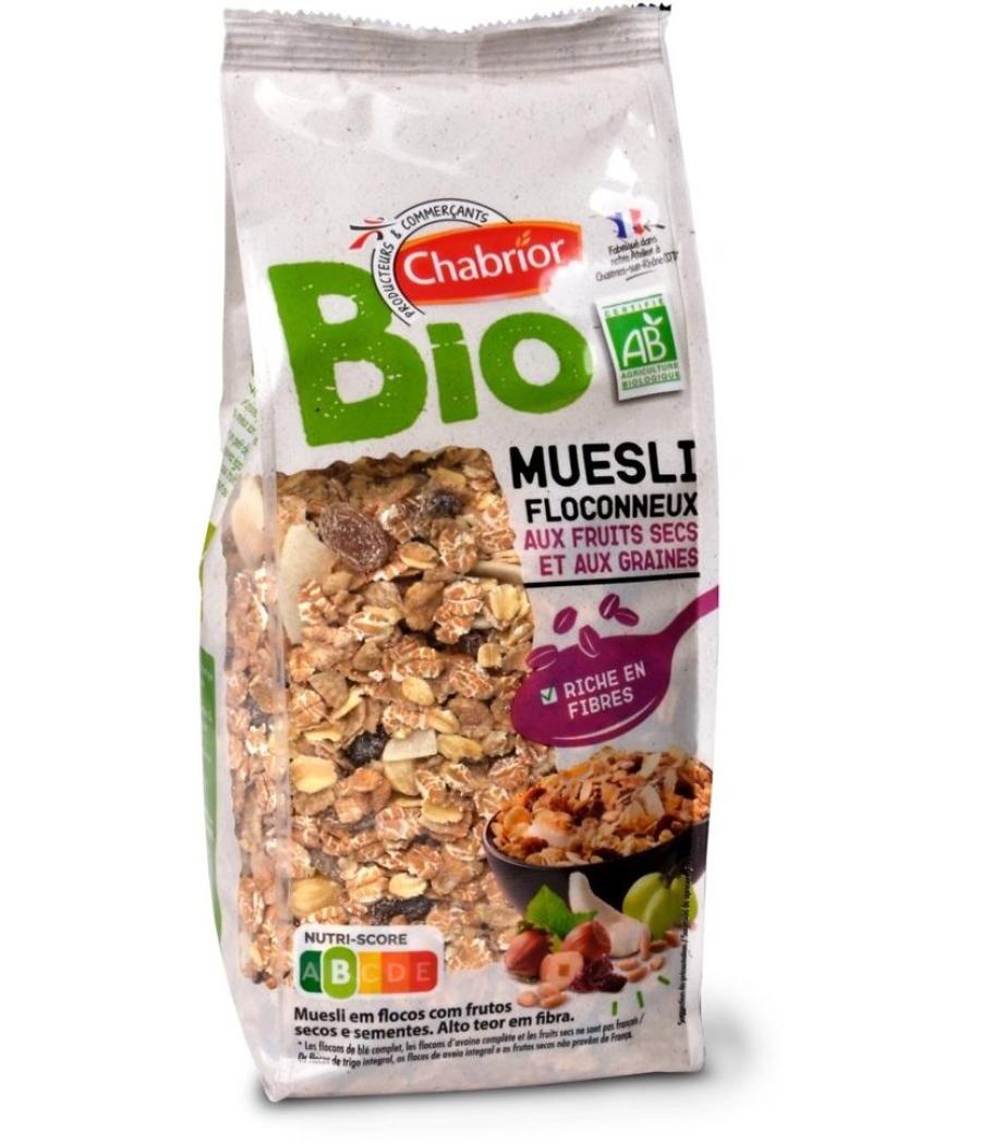 MUESLI FRUITS FLOCONNEUX BIO CHABRIOR 500G