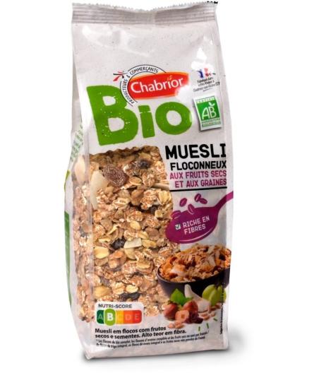 MUESLI FRUITS FLOCONNEUX CHABRIOR BIO 500G