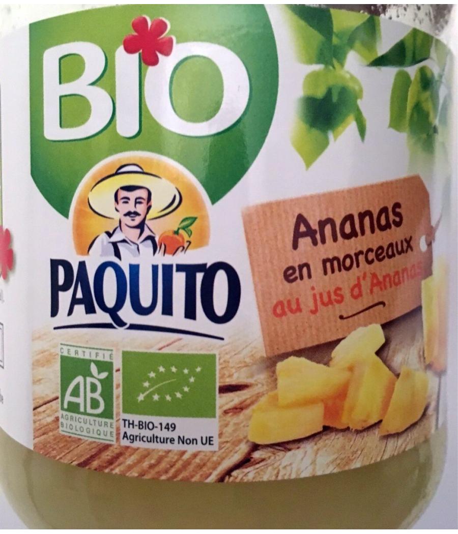 ANANAS EN MORCEAUX AU JUS D’ANANAS PAQUITO 500G