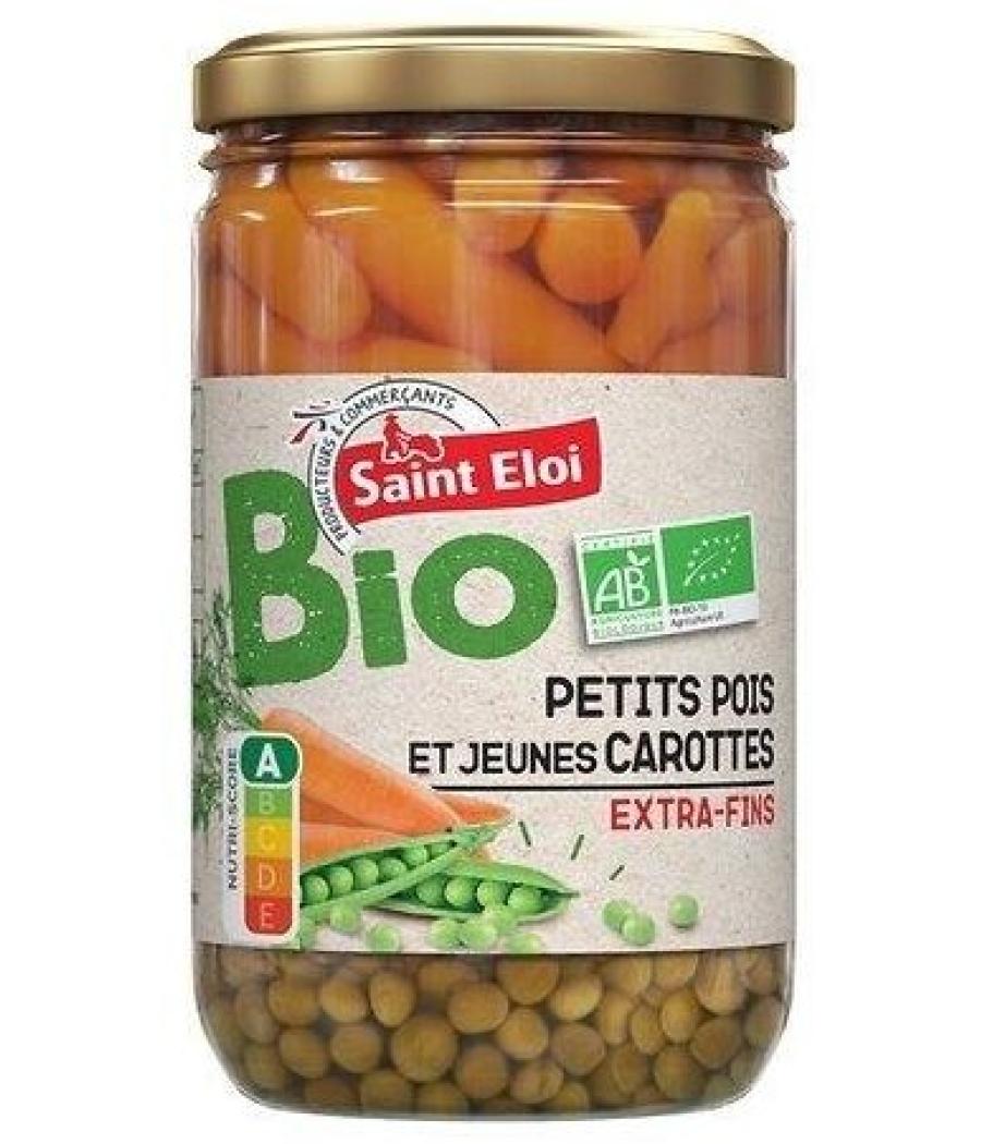 PETITS POIS SAINT ELOI  CAROTTES BIO - 720 ML 660G