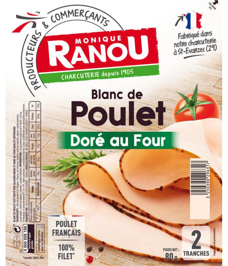 BLANC DE POULET DORE AU FOUR 80G
