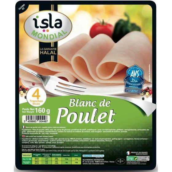 BLANC DE POULET ISLA MONDIAL 160G