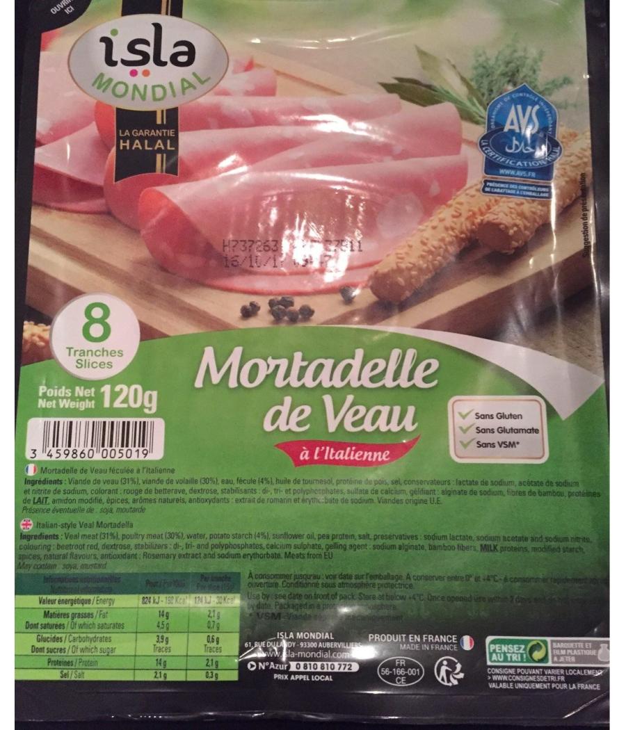 MORTADELLE DE VEAU 120G