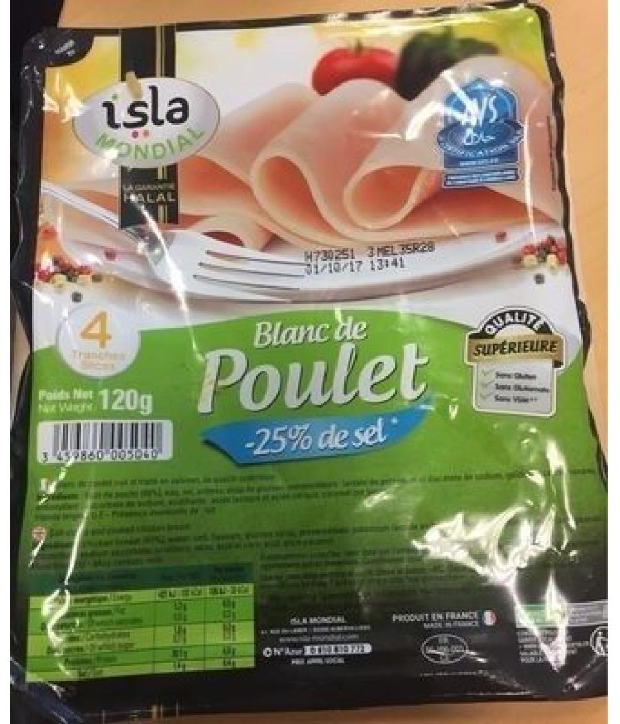 BLANC DE POULET 120G