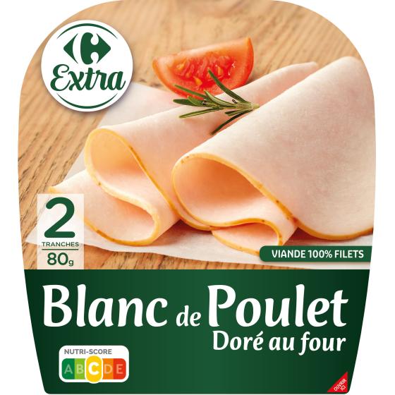 BLANC DE POULET DORE AU FOUR 80G