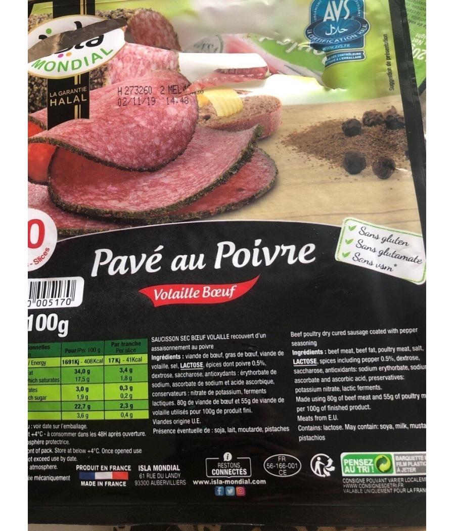PAVE AU POIVRE 100G