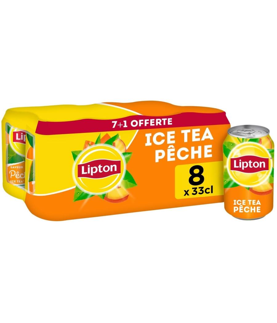 BOISSON ICE TEA SAVEUR PECHE LIPTON 8X33CL