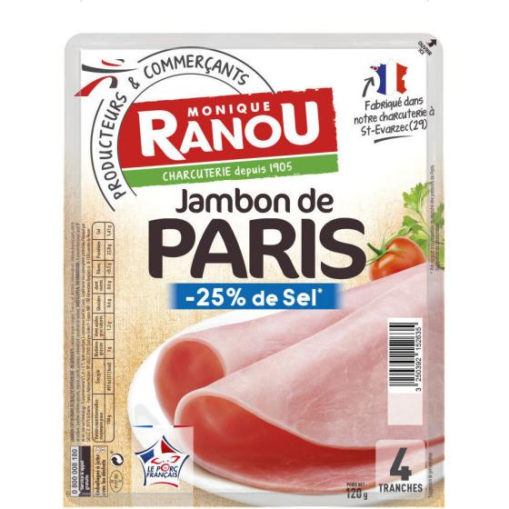 JAMBON PARIS DD TSR 4 TANCHES 120G