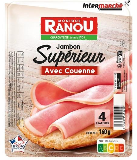 JAMBON SUP  4 TANCHES 160G