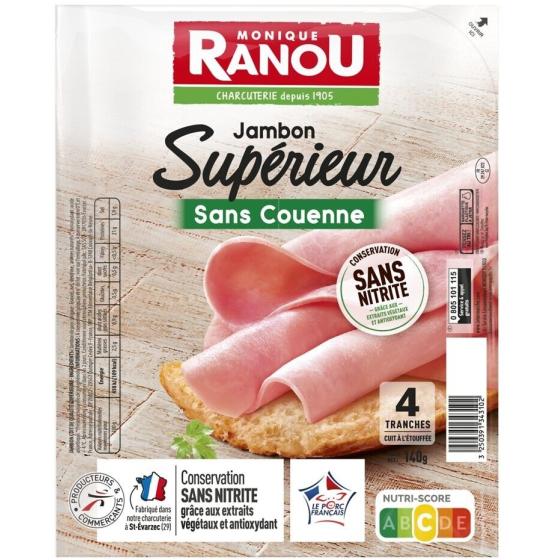 JAMBON SUPERIEUR  SONS  COUENNE 4 TANCHES 160G