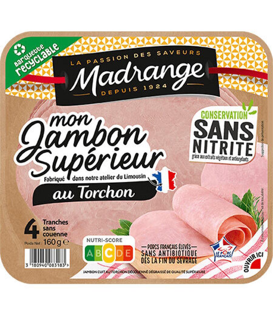MON JAMBON SUPERIEUR AU TORCHON  160G 4 TRANCHES