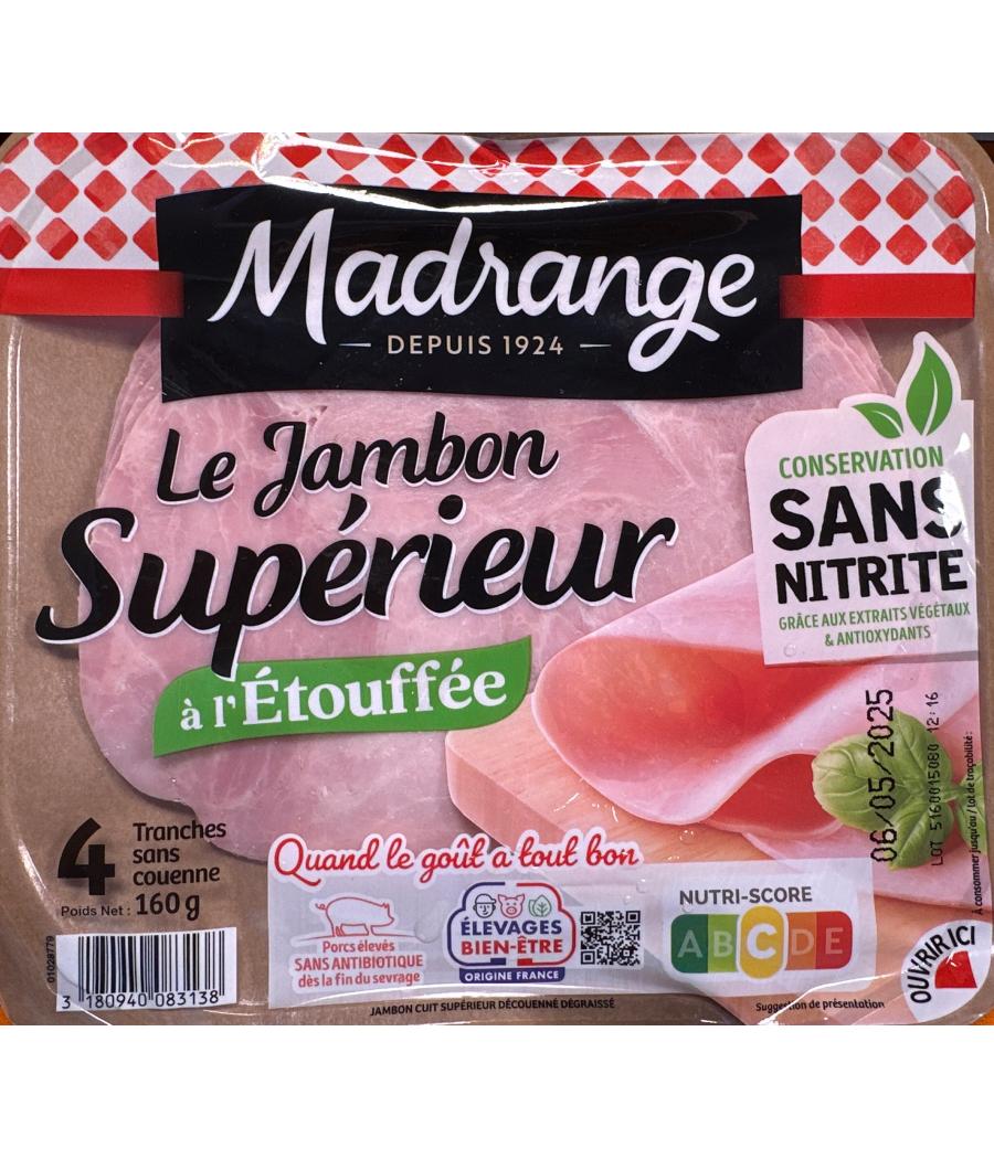 LE JAMBON SUPERIEUR A L\'ETOUFFE 160 G 4 TRANCHES
