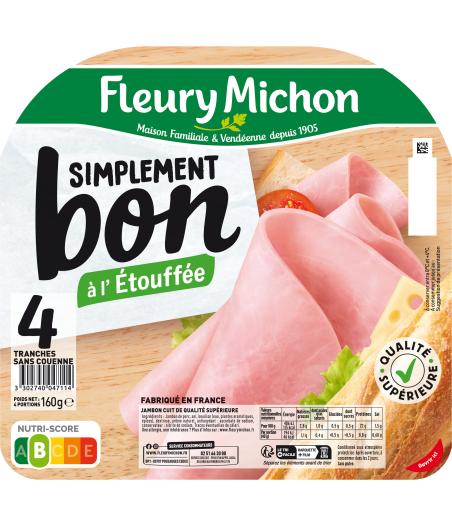 4 TR. JAMBON SIMPLEMENT BON SANS COUENNE 160 G