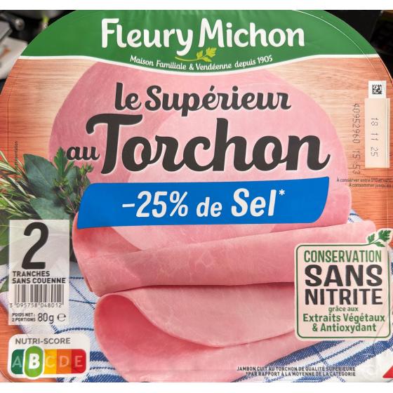 LE TORCHON - CUIT A L\'ETOUFFEE  - 25% DE SEL 80 G