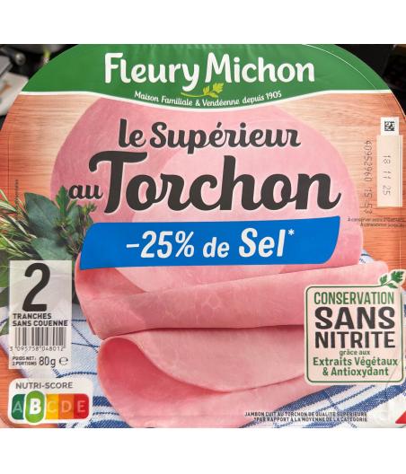LE TORCHON - CUIT A L\'ETOUFFEE  - 25% DE SEL 80 G