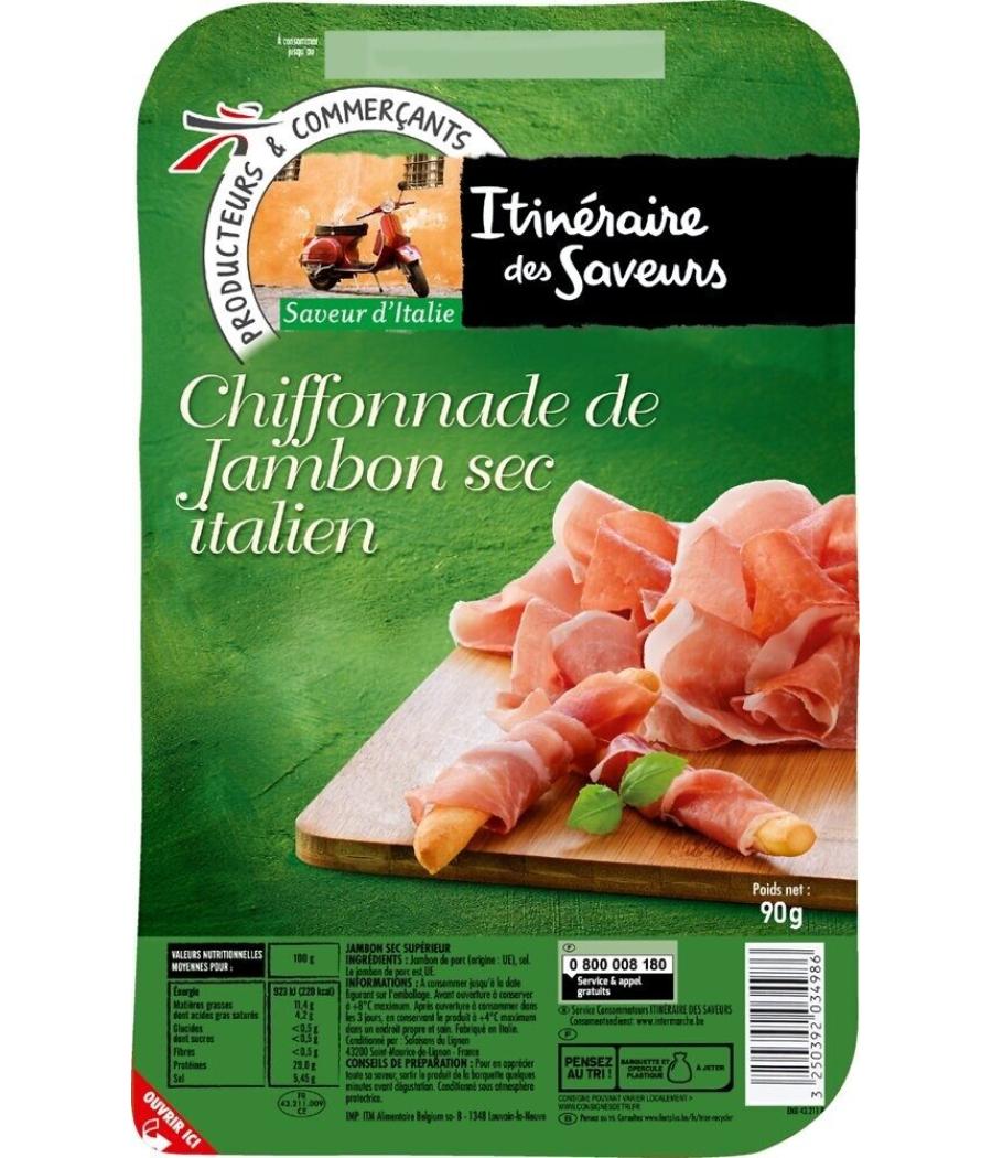 CHIFFONNADE DE JAMBON ITALIEN 90G