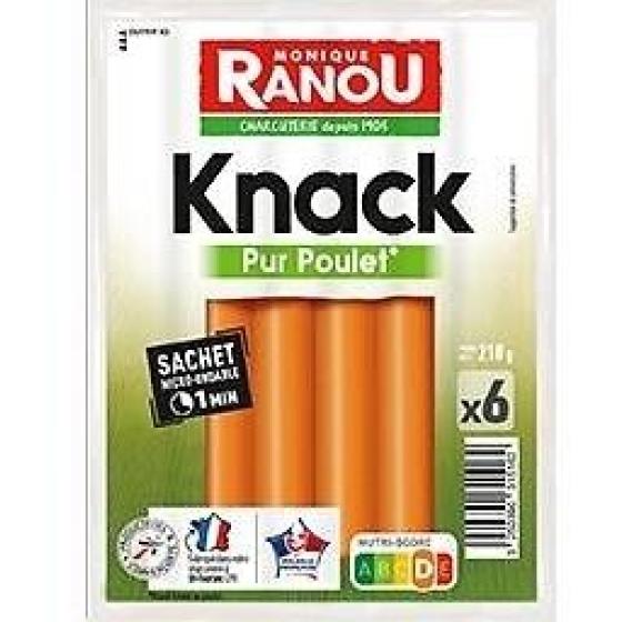 KNACK VOLAILLE X6 210G - FRANCE 210 G