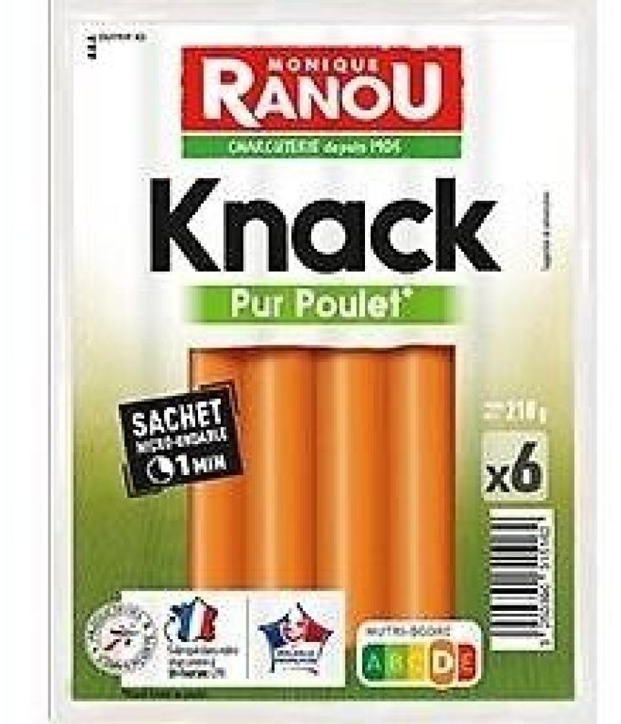 KNACK VOLAILLE X6 210G - FRANCE 210 G