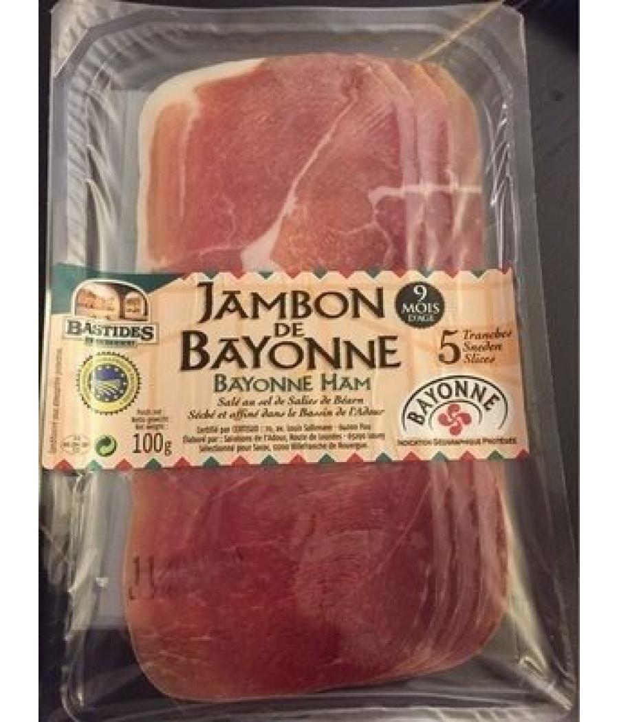 JAMBON DE BAYONNE BASTIDES SALAISONS 100G