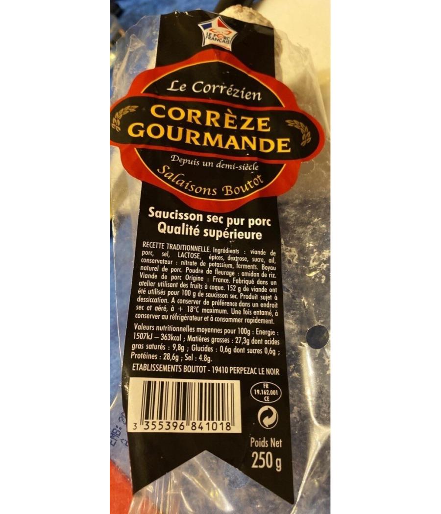 SAUCISSON SEC LE CORREZIEN 250G