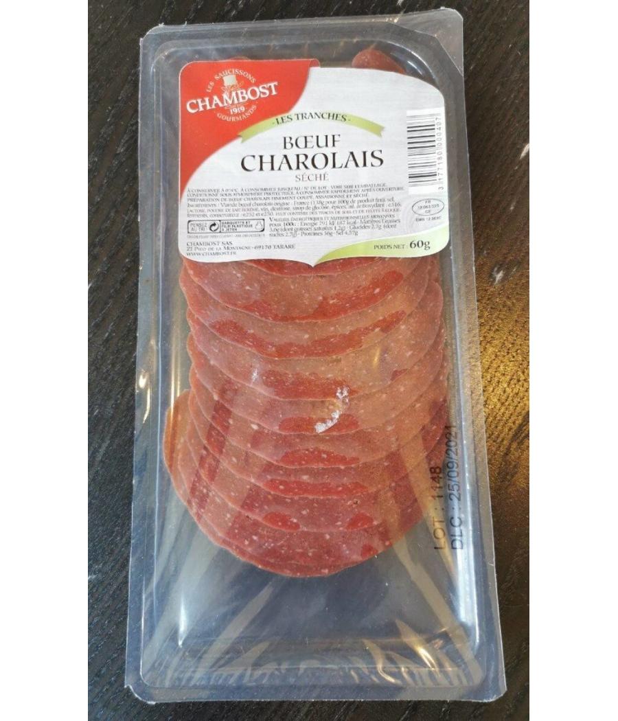 BOEUF CHAROLAIS SECHE SALAISONS CHAMBOST 60G