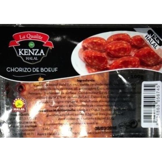 CHORIZO HALAL KENZA 100G