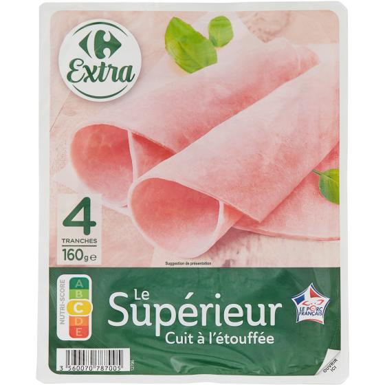 JAMBON LE SUPERIEUR CARREFOUR 160G