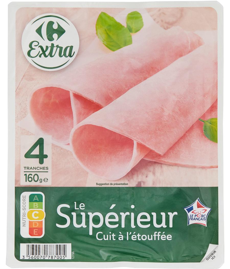 JAMBON LE SUPERIEUR CARREFOUR 160G
