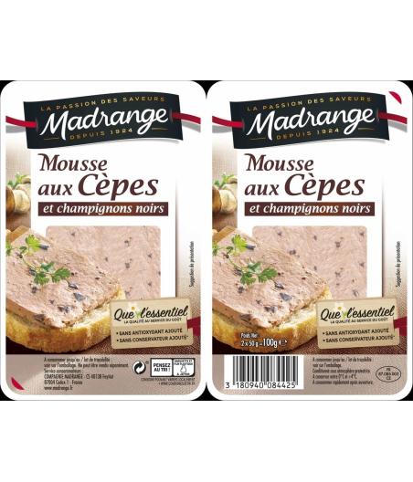 MOUSSE AUX CEPES ET CHAMPIGNONS NOIRS MADRANGE 100G