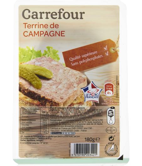 PATE DE CAMPAGNE 180 G