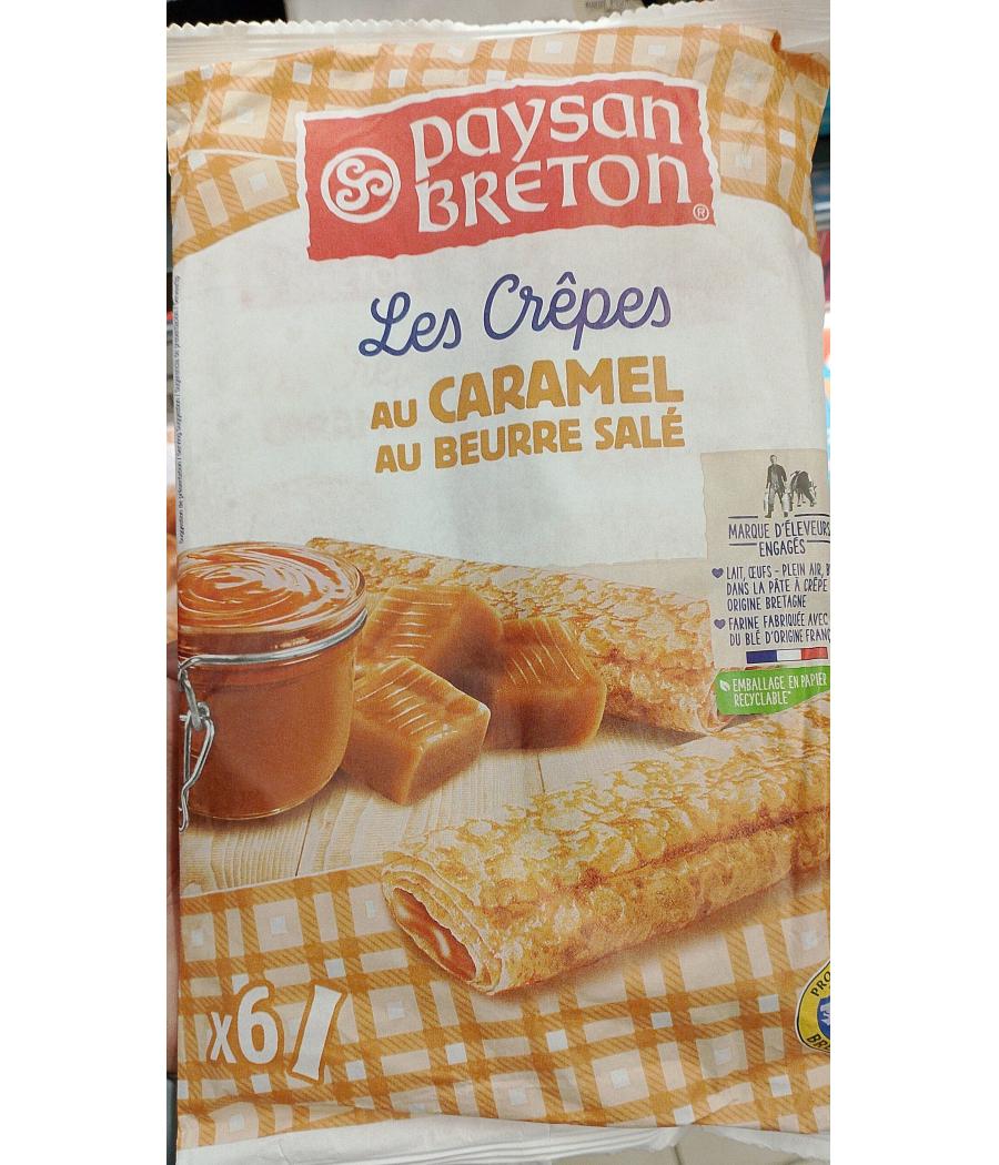 CREPES AU CARAMEL BEURRE SALE PAYSAN BRETON 6 X 30 G