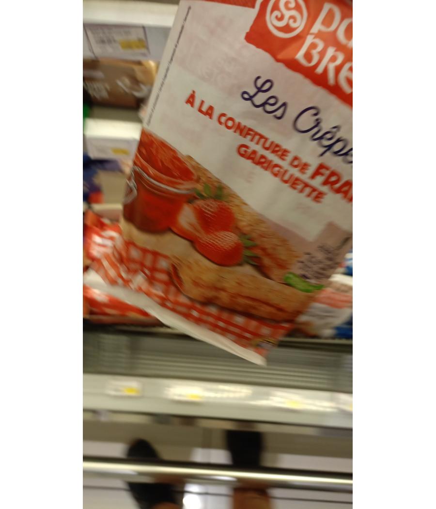 CREPES PAYSAN BRETON A LA CONFITURE DE FRAISES GARIGUETTE X6 6 CREPES (6 X 30 G) 180G