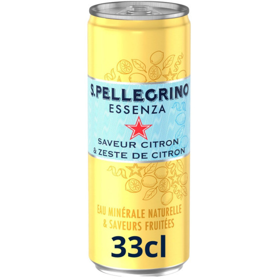BOISSON SAN PELLEGRINO ESSENZA - SAVEUR CITRON & ZESTE DE CITRON 33 CL