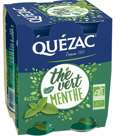 QUEZAC THE VERT MENTHE 4 X 25CL