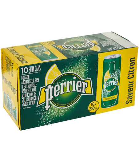 EAU GAZEUSE SAVEUR CITRON PERRIER 10 X 2.5 L