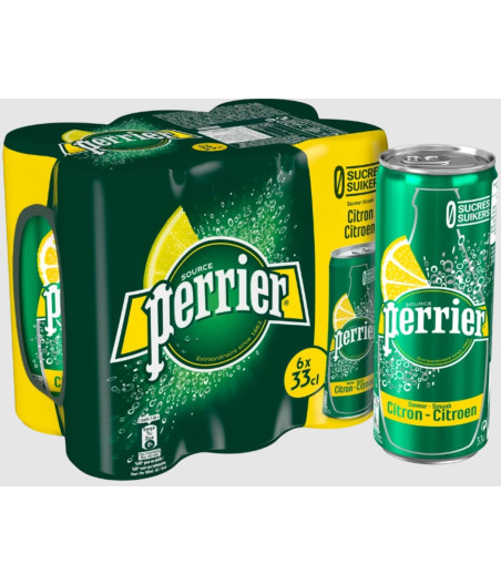 BOISSON PERRIER CITRON 6 X 33 CL