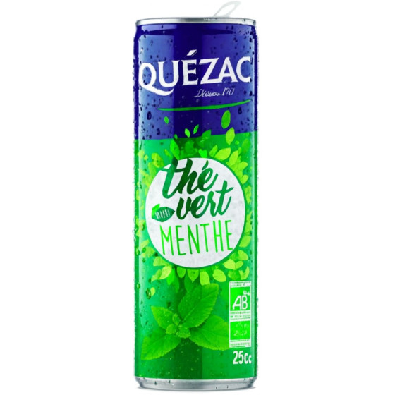EAU GAZEUSE SAVEUR THE VERT MENTHE QUEZAC 25CL