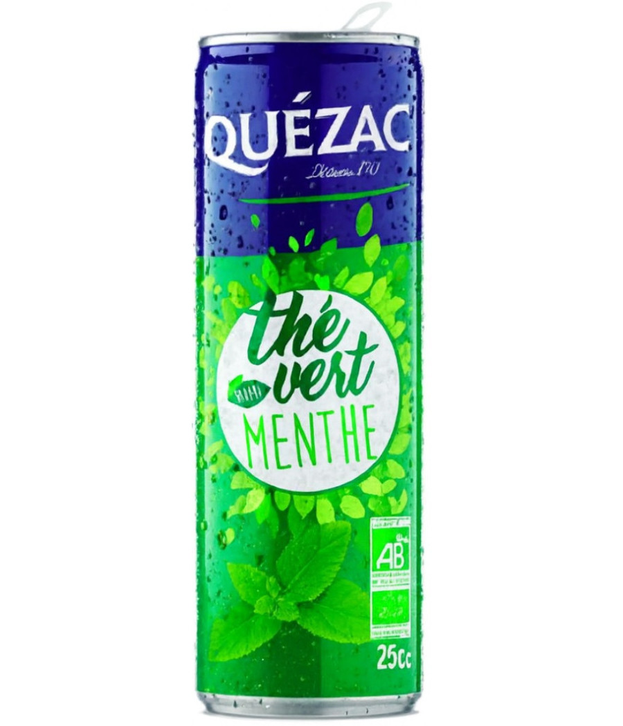 EAU GAZEUSE SAVEUR THE VERT MENTHE QUEZAC 25CL