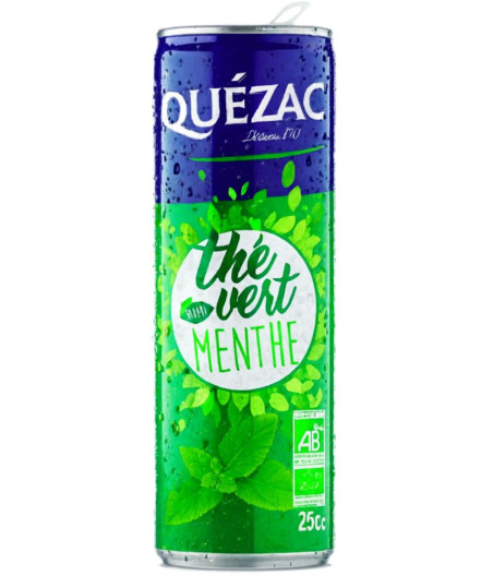 EAU GAZEUSE SAVEUR THE VERT MENTHE QUEZAC 25CL