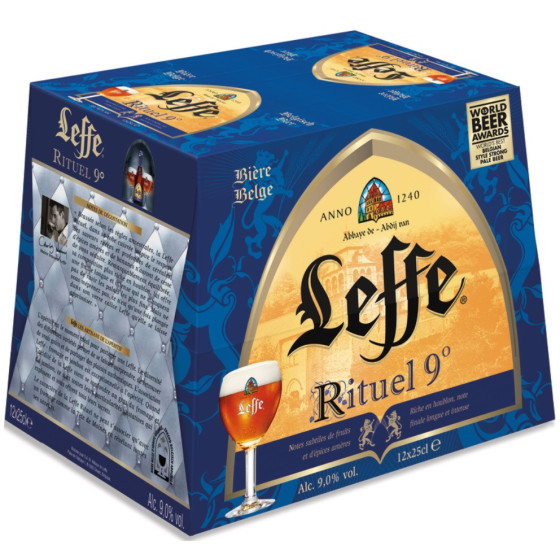 BIERE BLONDE RITUEL LEFFE 12X25CL