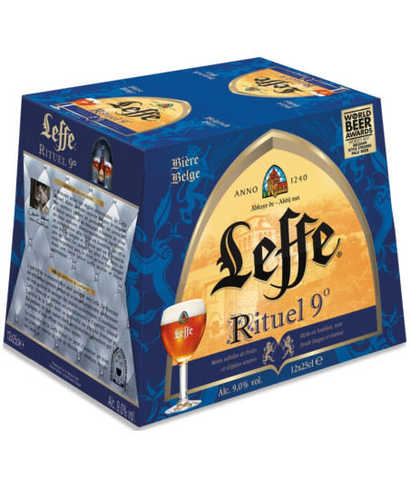 Leffe Bière rituel 9% 12 x 25 cl