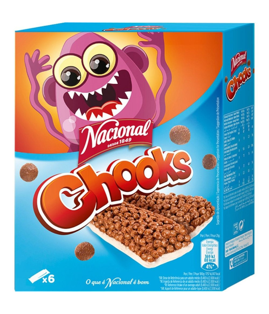 BARRES CEREALES CHOOKS NACIONAL 126G