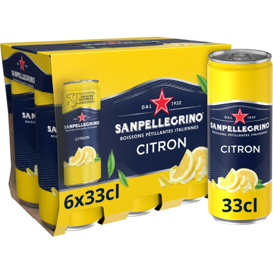 BOISSON SANPELLEGRINO LIMONATA 6 X 33 CL