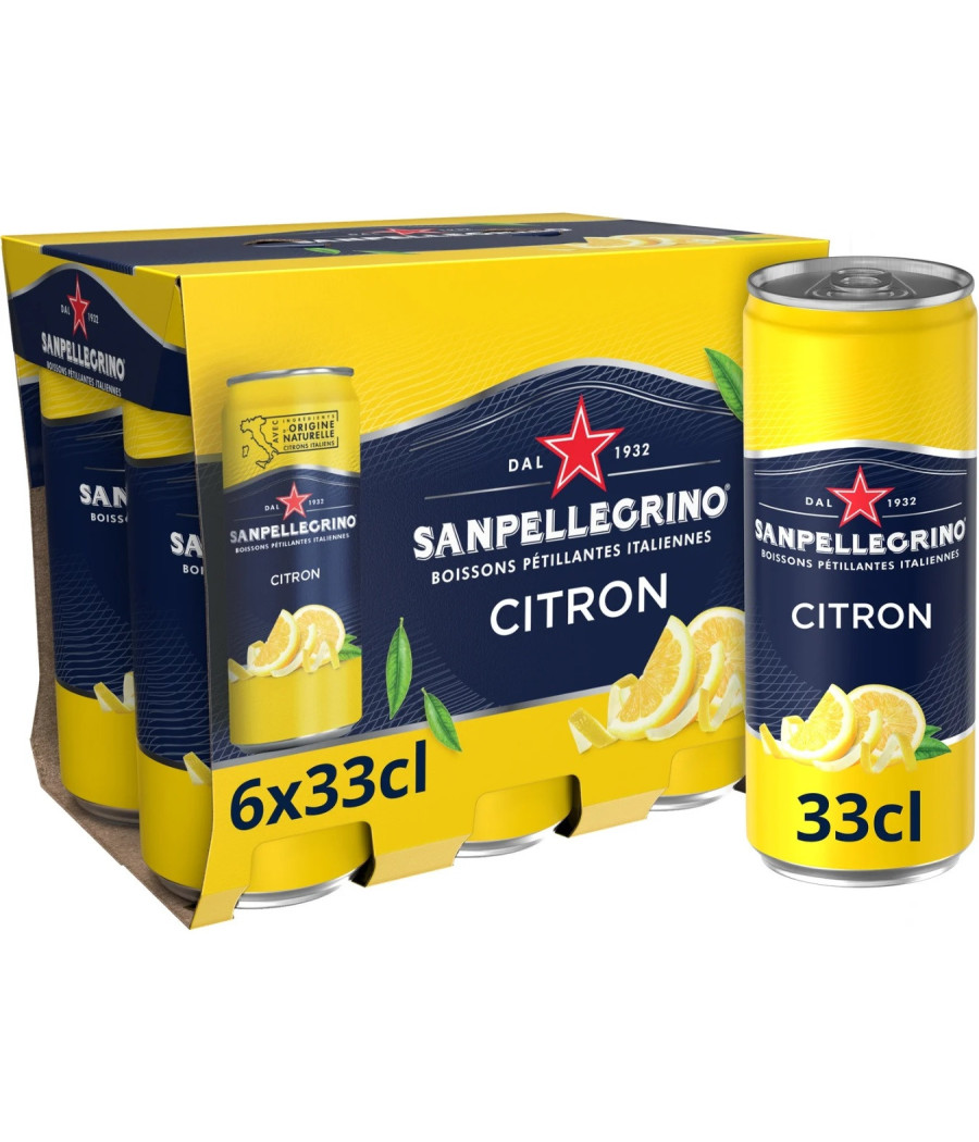 BOISSON SANPELLEGRINO LIMONATA 6 X 33 CL