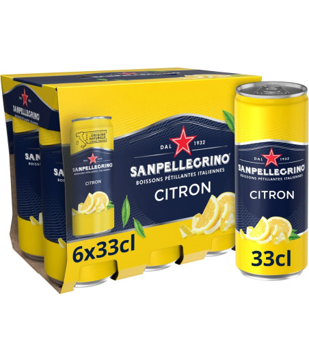 BOISSON SANPELLEGRINO LIMONATA 6 X 33 CL